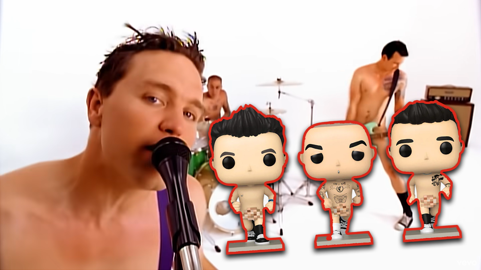 New Naked Blink-182 'What's My Age Again' Funko Pops have been 